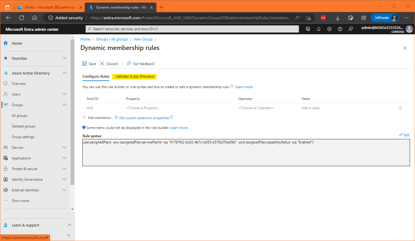 Create a dynamic group containing all Azure AD Premium users Real