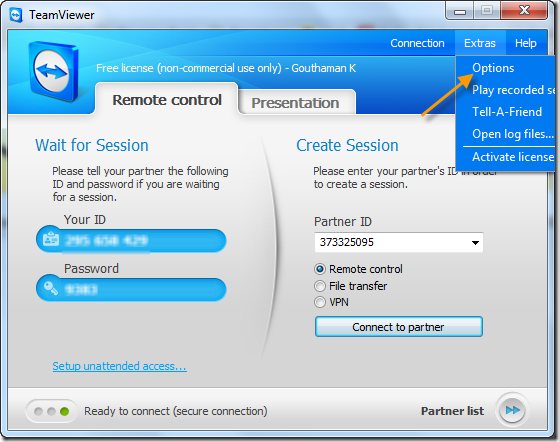 teamviewer host mac change password